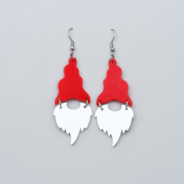 Télapó fülbevaló, kicsi.