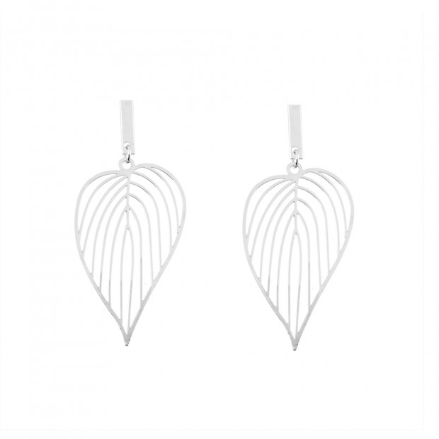 Leaf fülbevaló, ezüst