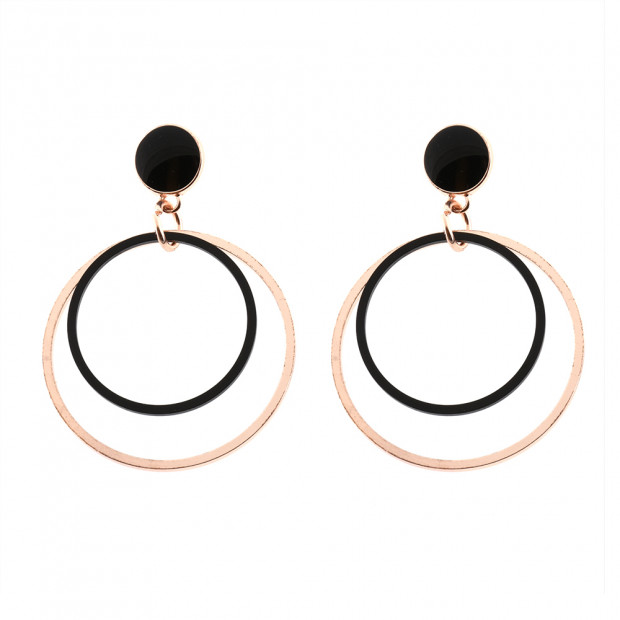 Méra fülbevaló, rose gold