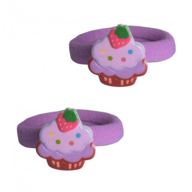 Epres muffin hajgumi, lila