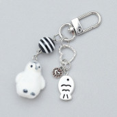 Pingvin kulcstartó-táskadísz.