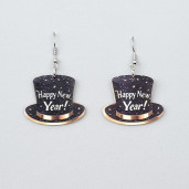 Happy New Year fülbevaló.