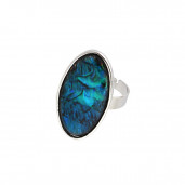 Blue opál ovál gyűrű