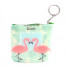 Plasty flamingó pénztárca/kulcstartó, zöld