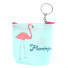 Plasty flamingó pénztárca/kulcstartó, pink