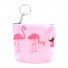 Plasty flamingó pénztárca/kulcstartó, kék