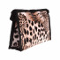 Leopárd kozmetikai táska - bézs, barna